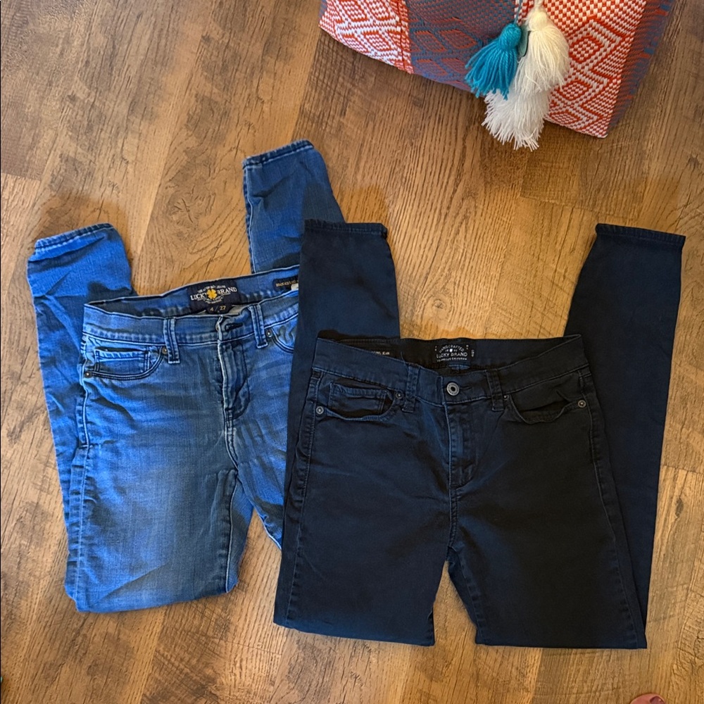 Bundle of 2 Lucky Brooke legging  Skinny Jeans in Blue and Black